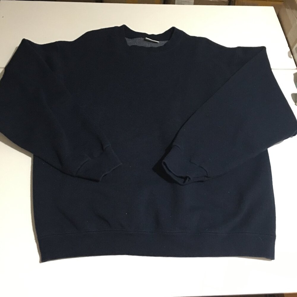 Vintage Pluma Russell Mens XL Sweatshirt Crewneck Blue Heavyweight Fleece